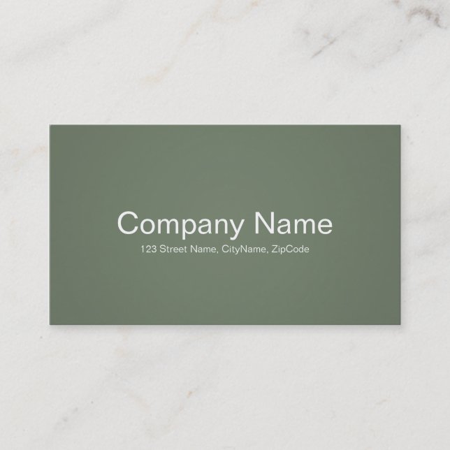 Simple and Professional Green Business Cards (Front)