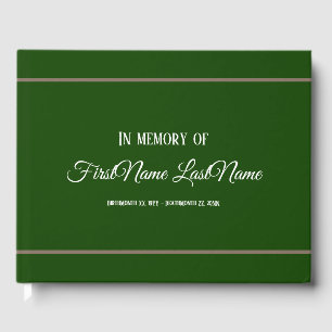 Simple and Respectable Funeral/Memorial Guestbook