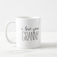 Simple and Sweet Personalized I Love You Granny