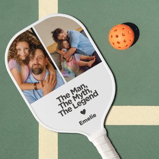 Simple and Sweet Quote Personalized Dad Gift Pickleball Paddle