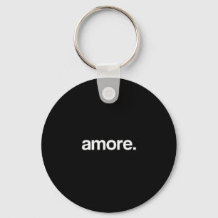 Simple And Unique Amore Valentine's Day Design  Keychain