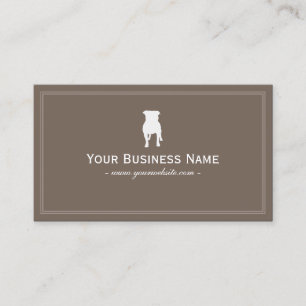Simple anglais Bulldog Carte de visite