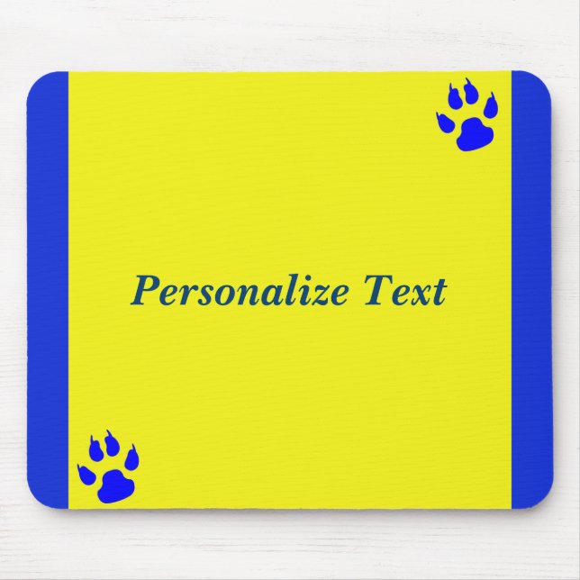 Simple animal lover customizable mouse pad (Front)