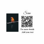 Simple animal name details QR code add text photo  Standing Photo Sculpture<br><div class="desc">Animal lover design made for cute animals,  you can add your pet name it's details along with its q r code and it's picture</div>