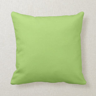 Simple Apple Green Throw Pillow