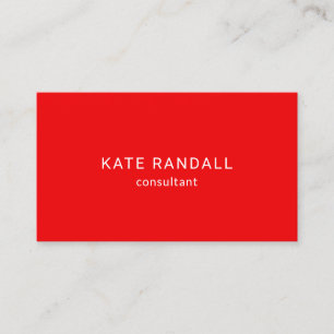 Simple Apple Red Social Media Networking Business Card