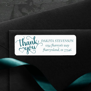 Simple Aqua Script   Any Event Thank You Address
