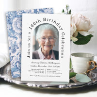 Simple Arch 100th Birthday Party with Photo