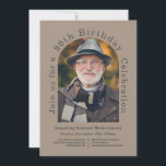 Simple Arch 90th Birthday Party with Photo Invitation<br><div class="desc">This unique 90th Birthday Celebration invitation features a wonderful arch shaped photo template to personalize with your honoree's photo.  The custom text template with text that runs along the outer edge of the photo has lovely modern appeal. Personalize the text template with your party details.</div>