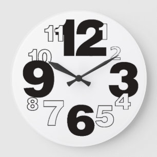 Simple art large clock