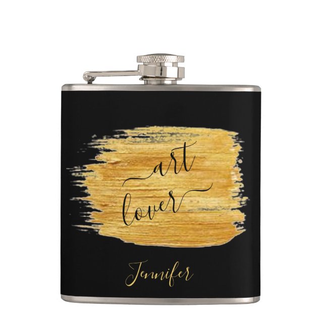 Simple Art Lover Minimalist Design   Flask (Front)