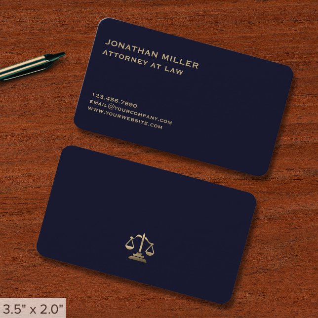 Simple Attorney at Law Business Card (Creator Uploaded)