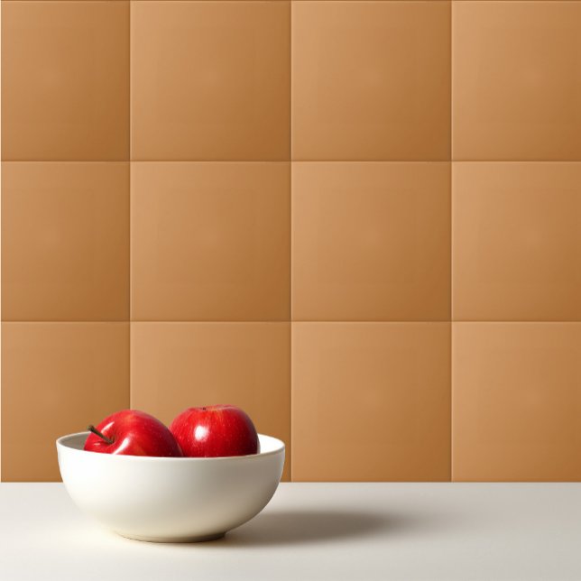 Simple autumn solid colour plain pastel copper tile (Creator Uploaded)