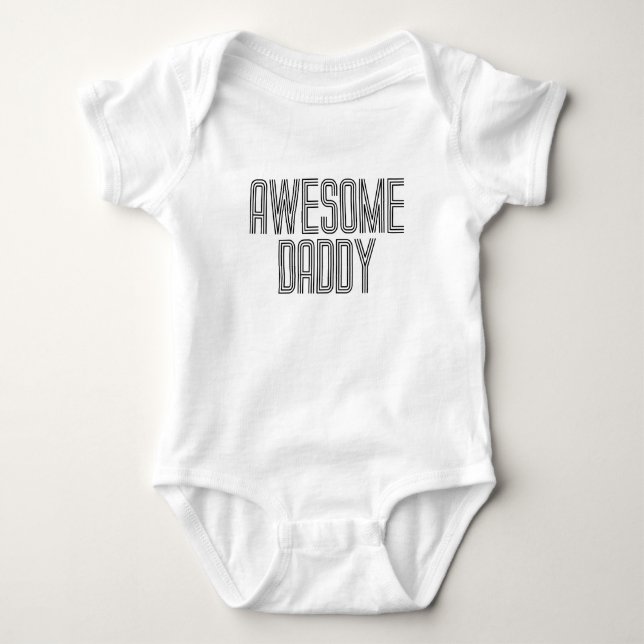 Simple Awesome Daddy Father's Day | Bodysuit (Front)