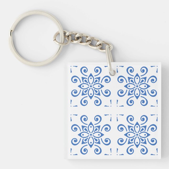 Simple Azulejo Keychain (Front)