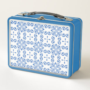 Simple Azulejo    Metal Lunch Box