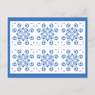 Simple Azulejo Postcard