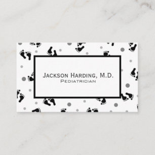 Simple Baby Feet Pediatric Business Card