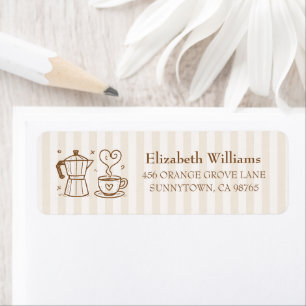 Simple Baby Is Brewing Return Address Labels