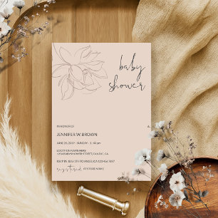 Simple Baby Shower Script Invitation