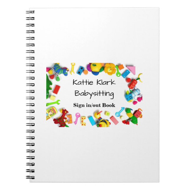 Simple Babysitting Notebook (Front)