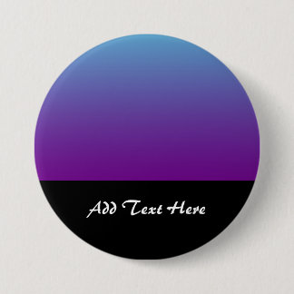 Simple Background Gradient Turquoise Blue Purple 3 Inch Round Button