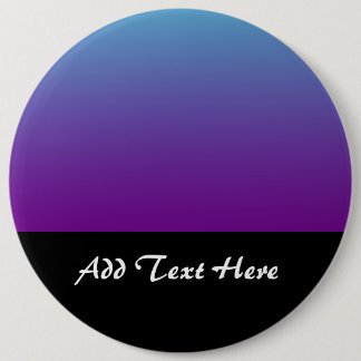 Simple Background Gradient Turquoise Blue Purple 6 Inch Round Button