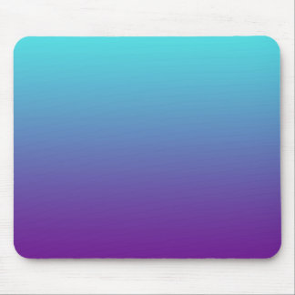 Simple Background Gradient Turquoise Blue Purple Mouse Pad