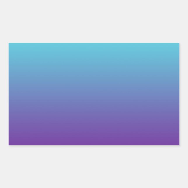 Simple Background Gradient Turquoise Blue Purple Sticker (Front)