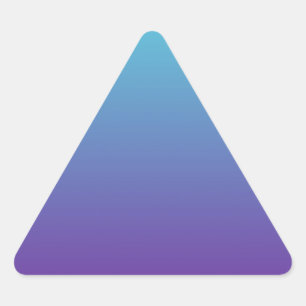 Simple Background Gradient Turquoise Blue Purple Triangle Sticker
