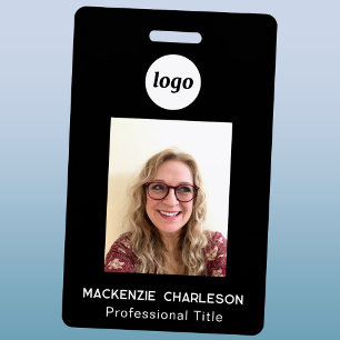 Simple badge de nom d'entreprise pour photo d'iden