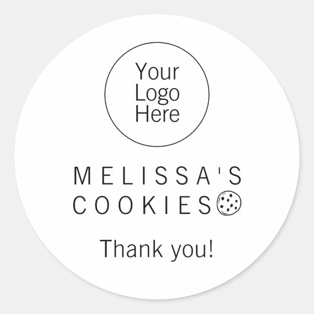 Simple Bakery Brand Ready Thank you Sticker (Front)