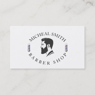 Simple Barber  Business Card