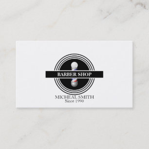 Simple Barber Shop Business Card