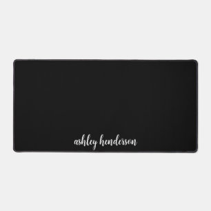 Simple Basic Ajouter le nom Monogramme noir et bla