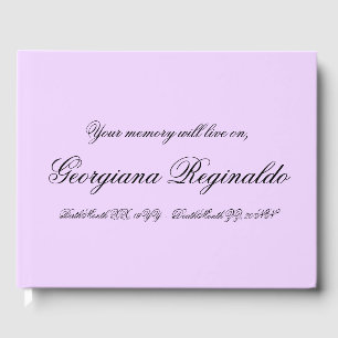 Simple, Basic Condolences Guestbook