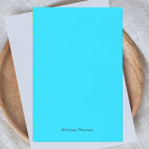 Simple Basic Modern Minimalist Bright Blue Post-it Notes
