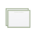 Simple Basic Personalized Sage Green Border