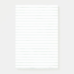Simple basic white lined paper post-it notes