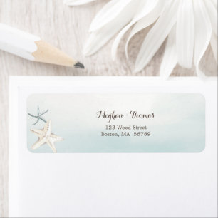 Simple Beach Dusty Blue Personnaliser Adresse de r