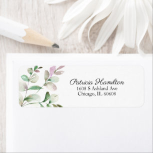 Simple Beau Gazon D'eucalyptus Aquarelle