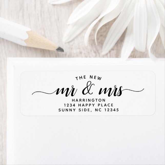 Simple Beautiful Le nouveau M & Mme Mariage Script (En situation)