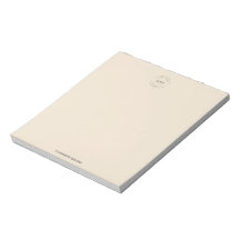 Simple Beige Logo and website Promo Business  Notepad