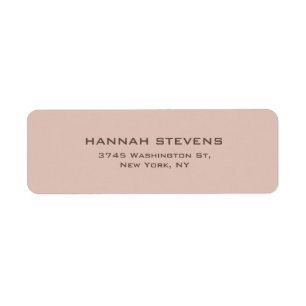 Simple Beige rose clair élégant moderne