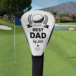 Simple Best Dad By Par Father's Day Golf Head Cover<br><div class="desc">Looking for the perfect Father's Day gift for your golf-loving dad? Discover our unique golf head cover that seamlessly merges style and sentiment. Adorned with a black and white theme, a tasteful golf ball drawing, and a heart, it's personalized with 'Best Dad by Par', the year established and the kids'...</div>