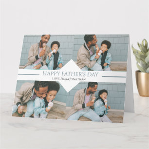 Simple Best Dad Ever Simple Fathers Day 4 Photo   Card
