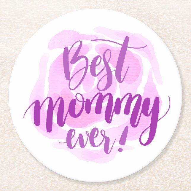 Simple Best Mom Ever Mother's Day | Coaster (Front)