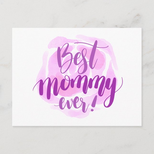 Simple Best Mom Ever Mother's Day | Postcard (Front)