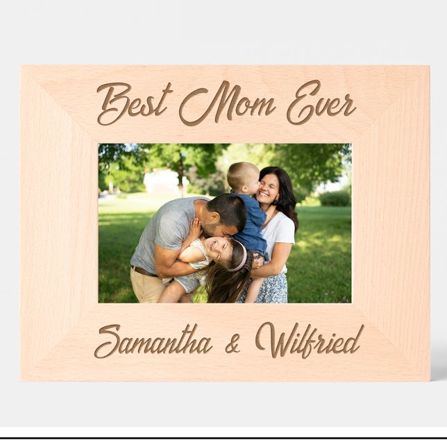 Simple Best mom ever Name Custom Wood Frames (Creator Uploaded)