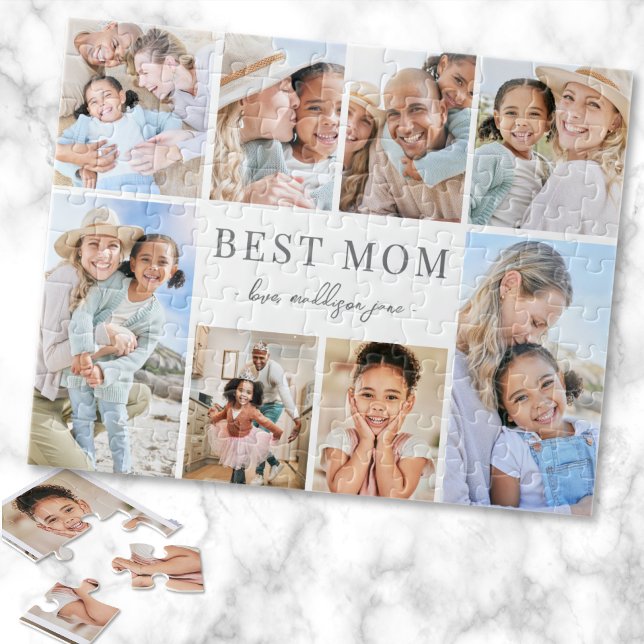 Simple Best Mom Photo Collage Jigsaw Puzzle (Simple Best Mom Photo Collage jigsaw puzzle)